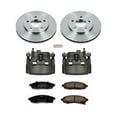 thumbnail image 3 of PowerStop Front Stock Replacement Brake Pad and Rotor Kit with Calipers Fits: BUICK CHEVROLET OLDSMOBILE PONTIAC Select Models KCOE1498, 3 of 8
