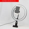 thumbnail image 2 of Soporte De Luz De Relleno Con Anillo Selfie Tricolor En Vivo Con Clip 26cm Con Clip Para Teléfono Sunnimix Anillo de luz de relleno tricolor, 2 of 2