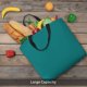 thumbnail image 5 of Easygdp Teal Bolsa Tote para Mujer, Bolso de Hombro para Trabajo, Playa, Viajes, Compras y Supermercado, 5 of 7