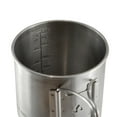 thumbnail image 3 of Coghlan’s 600 mL Stainless Steel Camp Mug — Lightweight Folding Handle Cup with Measurement Markings, 3 of 6