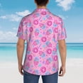 thumbnail image 5 of Haiem Donuts Printed Hawaiian Shirt for Men - Men’s Casual Beach Summer Shirts - Stretch Fabric with Modern Fit-Large, 5 of 7