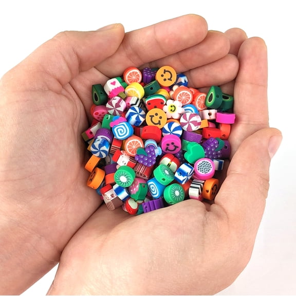TUWAFE Shaped Clay Beads for Bracelets & Jewelry Making Bracelet Making Kit Beads,200 Pieces