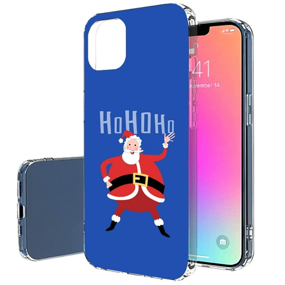 TalkingCase Slim Case for Apple iPhone 14, Slim Thin Gel Tpu Cover, Santa Print, Light Weight, Flexible, Soft, Anti-Scratch, Printed in USA