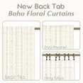 thumbnail image 3 of Cortinas Lino Rosa, color topo transparente, estampado bohemio, 115 cm x 114 cm, 3 of 9