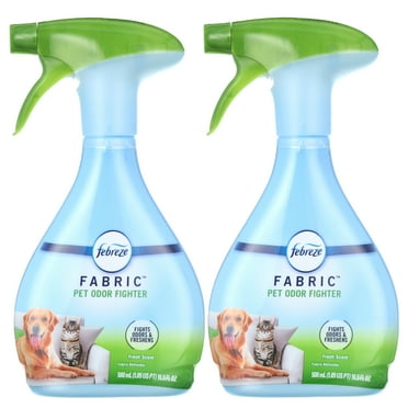 Febreze Pet Odor Fighter Air Freshener Fabric Spray, Fresh Scent, 16.9 oz, 2 Count