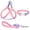 Pink-Purple, variant on AIITLE Upgraded No Pull Dog Harness Collar Leash Set - Adjustable Lightweight Step in Dog Halter Harness - Easy Control for Walking - Comfortable Padded Handle - Walking for Large Dogs Pink-Purple L
