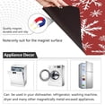 thumbnail image 2 of Coolnut Dishwasher Magnet Cover 23"Wx26"H ,Red Snowflake Farmhouse Kitchen Dishwasher Cover Magnetic Appliance Covers Door Stickers for Kitchen Home Cabinet Decals, 2 of 6