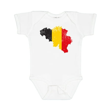 

Inktastic Belgian Map Flag Gift Baby Boy or Baby Girl Bodysuit