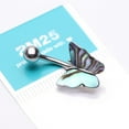 thumbnail image 4 of Abalone Natural Shell Butterfly Belly Button Ring, 4 of 4