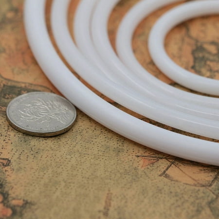 

10Pcs Dreamcatcher Round Hoops White Plastic Circles DIY Dreamcatcher Material Accessories (18.5cm)