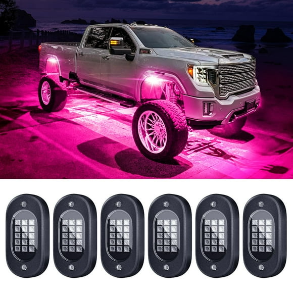 Luces LED tipo roca Honalia, 6 cápsulas, RGB, control Bluetooth