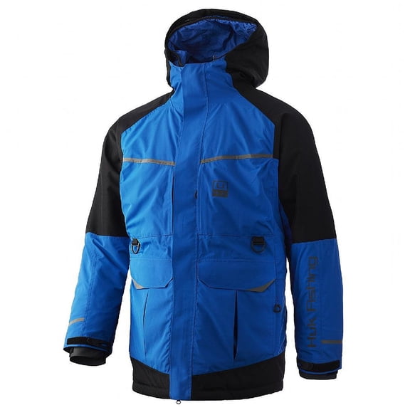 HUK Men's Standard ICON X Superior Jacket Water & Wind Proof Performance Zip, Blue, 3X-Large