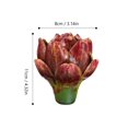 thumbnail image 2 of 1 Pc Waterproof Flowerpot Decor Vivid Simulation Pineapple Head (Wine Red, S), 2 of 8