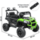thumbnail image 4 of Montable Eléctrico para Niños 4x2 con Luces Delanteras Puertas Volante con Sonido Bluetooth Batería 12V desde 3 Años hasta 30 kg - Verde, 4 of 7
