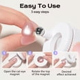 thumbnail image 2 of Rotating Cat Eye Magnet Tool, 360° Rotating Cat Eye Gel Nail Polish Magnet Tool Beginner Friendly Nail Tool with Uniform Magnetic Force & Excellent Light Absorption Easily DIY Glossy(White+Pink), 2 of 8