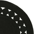 thumbnail image 4 of SAFAVIEH Natural Fiber Morgan Braided Jute Area Rug, Black, 5' x 5' Round, 4 of 5