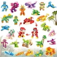 thumbnail image 1 of Set de construcción BOPEGOLO, paquete de 24 unidades, minidinosaurios 3 en 1 para niños, 1 of 7