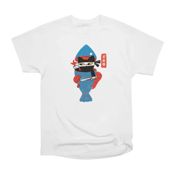 Neko Ninja T-Shirt Tee Gift For Him Merch For Her Apparel For Friend