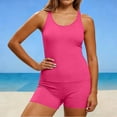 thumbnail image 2 of Sentmoon Ensemble Bikini Short de Bain pour Femmes et Hauts de Maillot de Bain pour Femmes Maillot de Bain Femme Taille Haute Extensible Coupe Régulière Maillot de Bain pour Femmes pour Looks Mode et Tendance P-2TG, 2 of 9