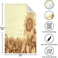thumbnail image 3 of Retro Sunflower Field Dish Towels for Kitchen Soft Tea Towel Set of 4 Absorbent Dishcloths Hand Towels for Drying Dish Cloths 28" x 18" Washcloth Gift, 3 of 7