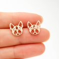 New Sheeppdog Earrings Pattern Hollow Cartoon Earrings Color
