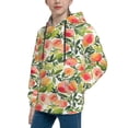 thumbnail image 2 of Goofa Fruits Peach1 Pattern Hooded Sweatshirt for Youth Trendy youth sweatshirt Casual Hoodie for Boys and Girls-Medium, 2 of 6