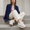 thumbnail image 4 of Cushionaire Score Platform Sneakers for Women, Lightweight Tennis Shoes with Adjustable Laces and Memory Foam, Wide Widths Available, 4 of 16