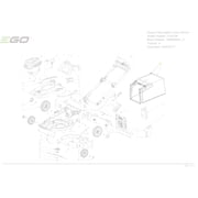 EGO Power+ Genuine OEM Grass Bag for LM2100 Lawn Mower - 3800109001