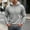 689#Light Gray, variant on Men's Waffle Knit Zip Hoodie Long Sleeve Drawstring Casual Hooded Sweatshirt Athletic Pullover Top