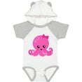 thumbnail image 3 of Inktastic Cute Octopus, Little Octopus, Baby Octopus, Hearts Girls Baby Bodysuit, 3 of 5