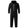 thumbnail image 3 of LYXSSBYX Winter Pajamas for Men Big and Tall Size Men Long Sleeve Hooded Jumpsuit Pajamas Casual Winter Warm Rompe Sleepwear, 3 of 4