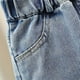 thumbnail image 5 of Odeerbi 2-9 Años Chicas Vaqueros Lindo Retro Vaquero Pantalones de Moda Alta Cintura Elástica Cintura Vaquero Pantalones, 5 of 5