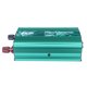 thumbnail image 3 of Inversor de 300 W, convertidor de corriente para coche de 12 V a 220 V, puertos USB de 2 A, 2 pinzas de batería, verde, portátil, plegable, con estructura metálica, para autocaravanas,, 3 of 9