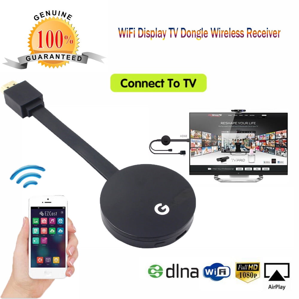 New Miracast Wifi Display HDMI 1080P TV Dongle Receiver Fits Smartphone LaptopSC 