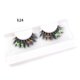 thumbnail image 1 of Xiao Hua 1 par de pestañas postizas con purpurina y lentejuelas de colores, de visón esponjoso, ideales para cosplay, fiestas de Año Nuevo, maquillaje de escenario (h24), 1 of 3