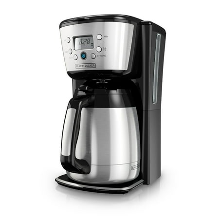 BLACK+DECKER 12-Cup* Thermal Programmable Coffeemaker, Stainless Steel, (Best No Carafe Coffee Maker)