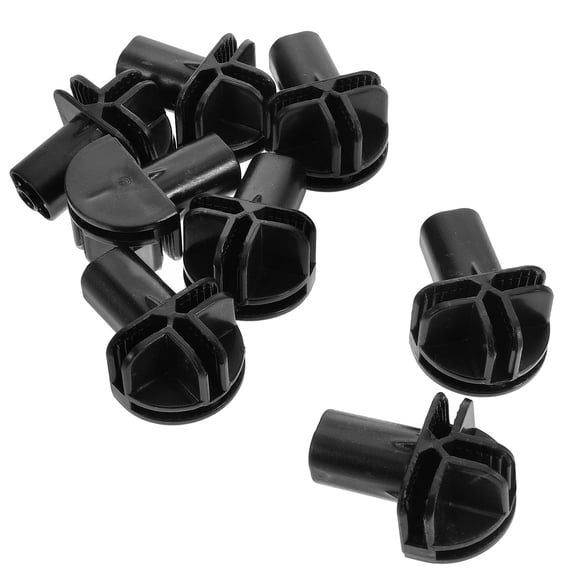 NICEXMAS Modular Plastic Clips for Wire Grid Cube Organizer, Black Connectors for Closet Storage