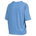 thumbnail image 3 of Women's Pressbox Carolina Blue North Carolina Tar Heels Nelson Arch Over Logo Waist Length Oversized Slub T-Shirt, 3 of 3
