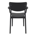 thumbnail image 5 of Compamia Lisa Outdoor Dining Arm Chair in Black Finish, 5 of 7