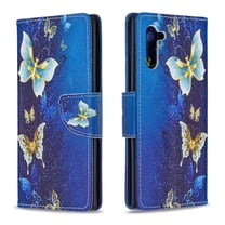 Allytech Galaxy Note 10 Case Wallet, PU Leather Slim Lightweight Stand Feature Cards Holder Folio Style Anti Slip Wallet Case Cover for Samsung Galaxy Note 10 2019 Released,Butterfly