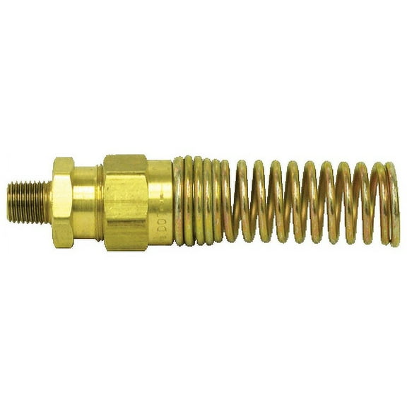 Tectran 104 Male Connector with Spring Guard (3/8" H-1/2" 3/8"IDx1/2"MPT)
