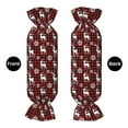 thumbnail image 2 of Salouo Plaid Reindeer Snowflakes Pattern Cute Bolster Pillow,Cylindrical Pillow Long Pillow for Bed Round Side Pillow for Knee/Leg/Neck ,- Length 24.4" x 9.8" Diameter, 2 of 8