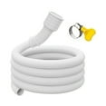thumbnail image 1 of White Drain Hose Pipe Inlet Extension Tube Drainpipe for Faucet Accessories 150CM, 1 of 8