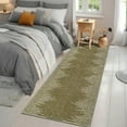 thumbnail image 2 of 5x7 Kitchen Rug Washable Hallway Runner Rugs Non Slip Neutral Area Rug Stain Resistant Striped Rugs Brown, 2 of 8