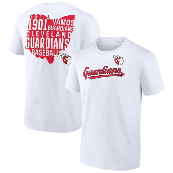 Men's White Cleveland Guardians Team Hot Shot T-Shirt