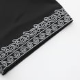 thumbnail image 6 of Men Muslim Thobe Kaftan Abaya Robe Long Sleeve Loose Hood Casual Big Tall Dubai Saudi Arabian Gown Dress Eid Wear, 6 of 7