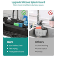 thumbnail image 4 of Silicone Faucet Splash Guard Kitchen Sink Splash Guard Upgraded Faucet Water Catcher Tray Sink Sponge Holder Black, 4 of 6