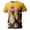 Yellow, variant on T Shirts for Man Funny Animal 3D Print Short Sleeve Crew Neck Tee Comfortable Summer Mens Casual Shirts Black L