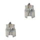 thumbnail image 3 of Minnieouse Fiesta Mujeres Hombres Chaleco de mezclilla Camping Viajar Adultos Sin mangas Chaqueta con botones Doble bolsillo Ropa Azul claro Azul claro METRO 2Conjunto, 3 of 6