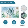 thumbnail image 6 of Octopus Coastal Placemats Set of 4, Summer Beach Nautical Starfish Compass Placemats for Dining Table, Place Mats for Kitchen Tabletop, Waterproof Wipeable Dining Table Mats Set, 6 of 9